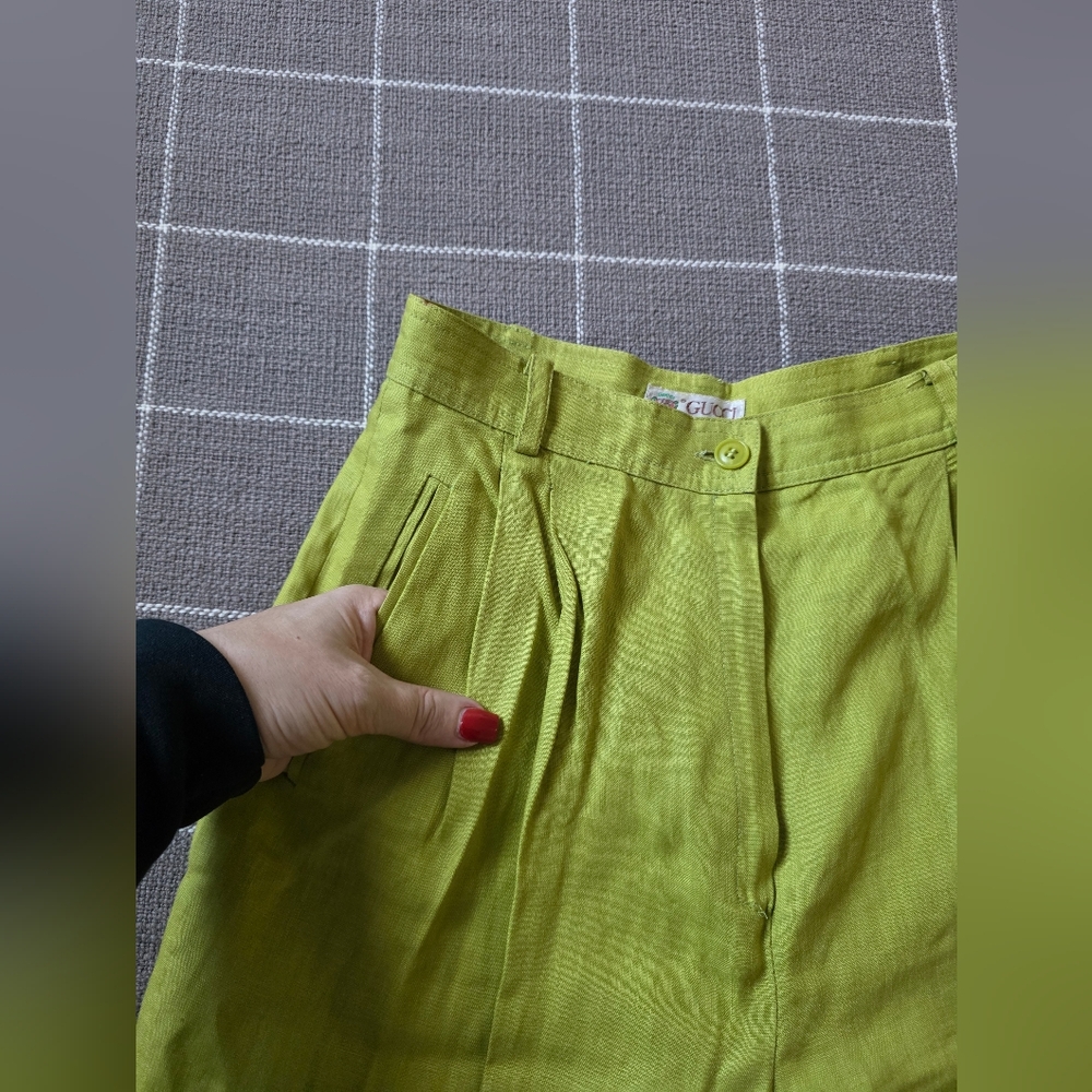 Vtg Gucci Linen Trousers - Picture 8 of 12